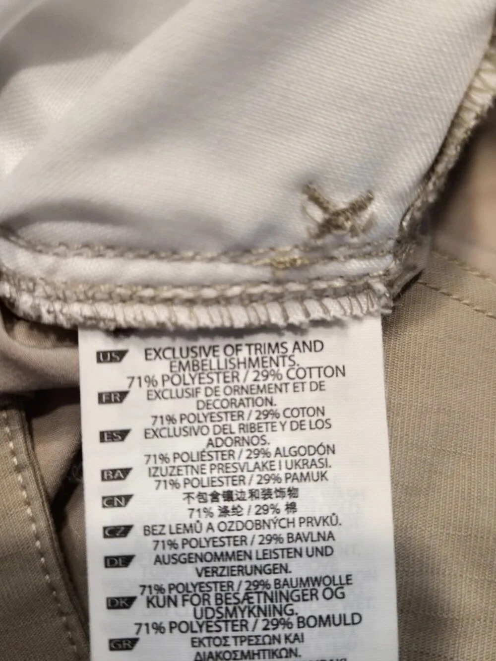 511 Tactical Series Mens Cargo Pants Size 38 x 30 Beige 5.11 G587